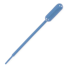 Globe Scientific Transfer Pipette, 5.0mL, Large Bulb, Graduated to 1mL, 150mm, Sterile, 20/Bag, 20 Bags/Case