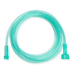 Medline Green Crush-Resistant Oxygen Tubing, 14', Standard Connector