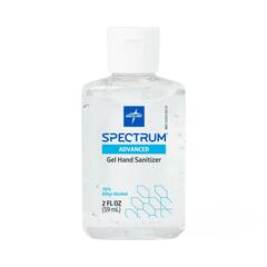 Medline Spectrum Gel Hand Sanitizer, 70% Ethyl Alcohol, Personal Carry, 2 oz., 1/EA