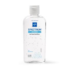 Medline Spectrum Gel Hand Sanitizer, 70% Ethyl Alcohol, Personal Carry, 4 oz., 24 EA/CS