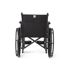 MEDK1186N22S - Medline - K1 Basic Wheelchair with Swing-Back Desk-Length Arms and Swing-Away Leg Rests, 18