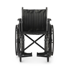 Medline Guardian K1 Wheelchair, Vinyl, Full Length Arm, Swing Away Leg Rest
