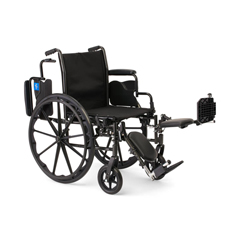 MEDK3186N24E - Medline - K3 Guardian 18 Wide Wheelchair with Desk-Length Arms and Elevating Leg Rests