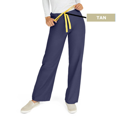 Medline AngelStat Unisex Reversible Drawstring Waist Scrub Pants with Angelica Color-Coding, Size 3XL Regular Inseam, Navy