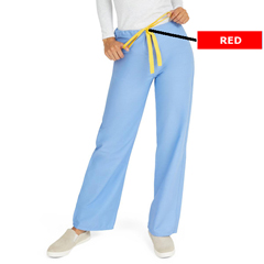 Medline AngelStat Unisex Reversible Drawstring Waist Scrub Pants with Angelica Color-Coding, Size XL Regular Inseam, Ceil Blue
