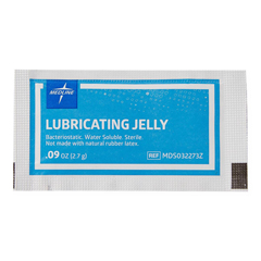 Medline Sterile Lubricating Jelly, 0.09OZ, 144 EA/BX