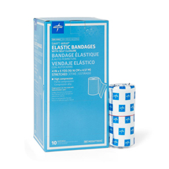 Medline Swift-Wrap Nonsterile Elastic Bandages, White, 50 EA/CS