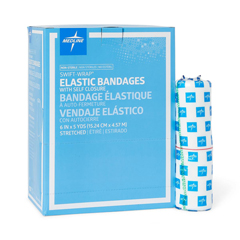 Medline Swift-Wrap Nonsterile Elastic Bandages, White, 20 EA/CS