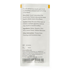 MEDMDS090600H - Medline - Lemon Glycerin Swabsticks