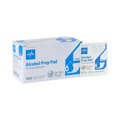 Medline Alcohol Prep Pads, 2-Ply, Size L, 1-3/4