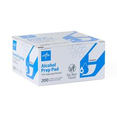Medline Alcohol Prep Pads, 2-Ply, Size M, 1-1/8