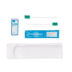 MEDMDS096013HP - Medline - Standard Care Oral Care Kit with Hydrogen Peroxide Rinse and 2 Swabs, 100 EA/CS