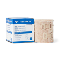 MEDMDS099002SSH - Medline - Firm-Wrap Short-Stretch Elastic Bandage, 6 cm x 5 m (2.36 x 5.47 yd.), 1/EA