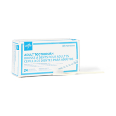 Medline Adult Toothbrush, White, Adult, 144 EA/GR