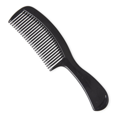 Medline Mini Comb with Handle, Black, 6.5