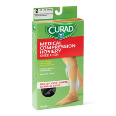 MEDMDS1701ABH - Curad - Knee-High Compression Hosiery, Black, A