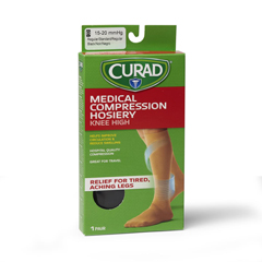 MEDMDS1701BBH - Curad - Knee-High Compression Hosiery, Black, B