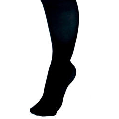 Curad Knee-High Compression Hosiery with 30-40 mmHg, Black, Size C, Short Length