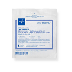 Medline X-Ray Detectable Sterile Lap Sponge, 12