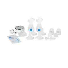 Medline Dual Electric Breast Pump Kit Includes Pump, 2 Bottles/Lids/Covers, 2 Sets Phlanges, Replacement Parts, 10 Milk Storage Bags, Power Cord/Adapter