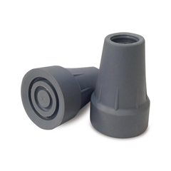 MEDMDS80265W - Medline - Extra Large Crutch Replacement Tips, Gray, 6 PR/CS