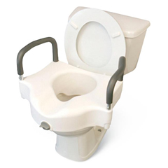 MEDMDS80316 - Medline - Seat, Toilet, Locking, Elevated, with Arms
