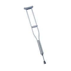 MEDMDS80534HW - Medline - Aluminum Crutches with 300 lb. Capacity, 510-66 Tall Adult, 1 PR/CS