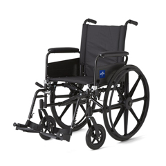 Excel K4 K4 Lightweight Wheelchair with Full-Length Arms and Swing-Away ...