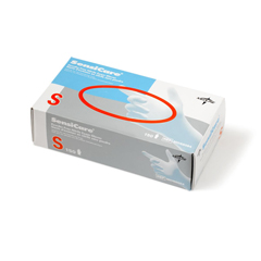 Medline SensiCare Powder-Free Nitrile Exam Gloves, Blue, Small, 150 EA/BX