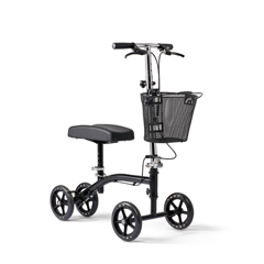Medline Generation 4 Basic 4-Wheeled Knee Walker, Black, 1 EA/CS