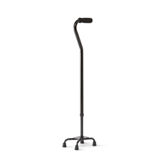 Medline Aluminum Quad Canes, Black, 2 EA/CS