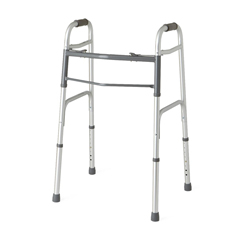 Medline Two-Button Folding Walkers without Wheels