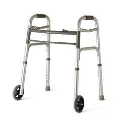 Medline Junior Walker, 2 Button, Folding, 5