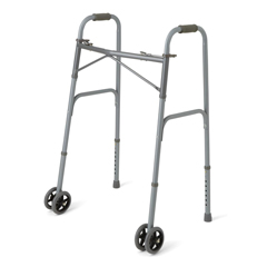 Medline Bariatric Folding Walkers, Silver, 5