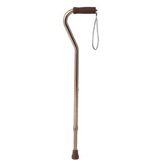 Medline Aluminum Fashion Cane with Offset Handle, Bronze