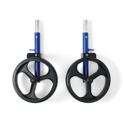 Medline One Pair Of Rear Wheel Assemblies for MDS86825, 1 Left and 1 Right Rear Assembly, Includes Legs With Brake Shoes, Wheels and Bearings, 1ST /CS