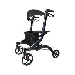 Medline European-Style Aluminum Rollator, 1/EA