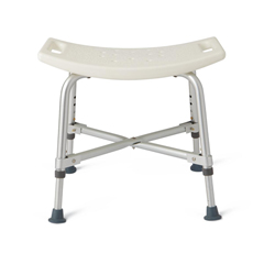 MEDMDS89740AXW - Medline - Bariatric Bath Bench without Back, 1 EA/CS