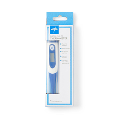 Medline 30-Second Oral Digital Thermometer with Flex Tip and Fahrenheit/Celsius, for Oral, Rectal or Axillary Use, 1/EA