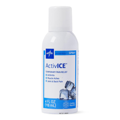 MEDMDSAICESPRYH - Medline - ActivICE Topical Pain Reliever Spray, 4 oz.., 1/EA