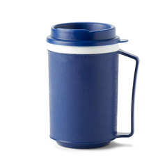 MEDMDSR000862 - Medline - Polypropylene Mug with Tumbler Lid, 12 oz., Blue