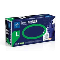 Medline SensiCare Silk Nitrile Exam Gloves with SmartBoX Technology, Size L, 2500 EA/CS