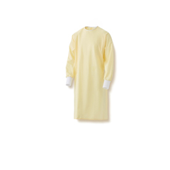 Medline AAMI Level 1 Reusable Isolation Gown, Overlap Back, Yellow, One Size Fits Most, 12 EA/DZ