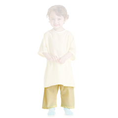 Medline Pediatric Pajama Pants, Solid Yellow, Size S, 12 EA/DZ