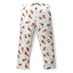 Medline Tired Tiger Pediatric Drawstring Waist Pajama Pants- Large