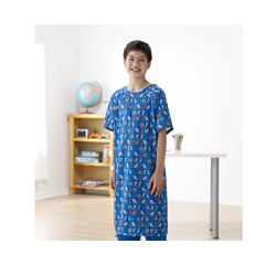 Medline Pet Parade Pediatric IV Gown, Dark Blue, Size XL