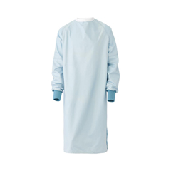 Medline Blockade Reusable Cover Gown, 2-Ply, Misty, Ties at Neck and Back, Size L