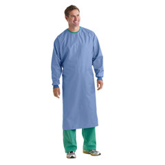 Medline Blockade Single-Ply Surgeon Gown, Ceil Blue, Size L