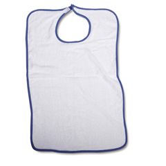 MEDMDT014101Z - Medline - Clothing Protectors with Hook-and-Loop Closure, White
