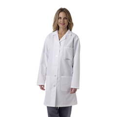MEDMDT12WHT44E - Medline - Unisex/Mens Staff Length Lab Coats